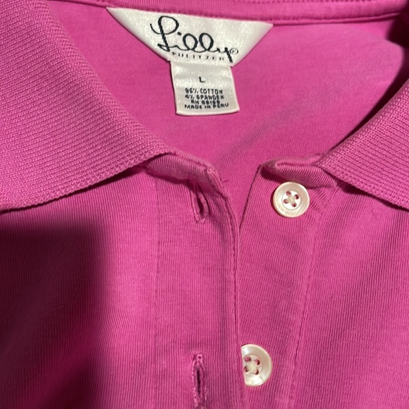 Lilly Pulitzer Island Polo in Pink Lilac size large - Picture 6 of 7